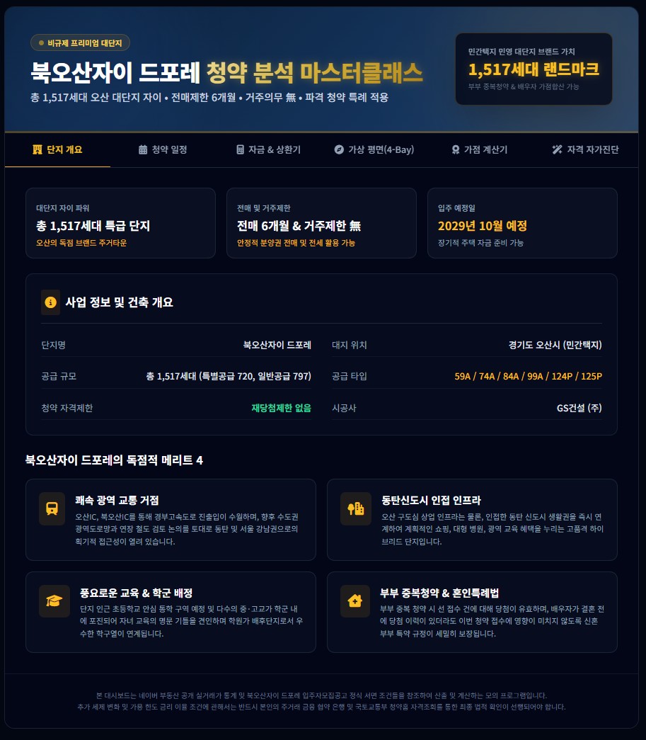북오산자이 드포레