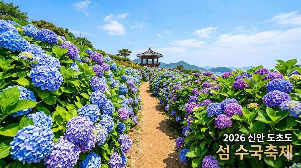 도초도 섬 수국축제