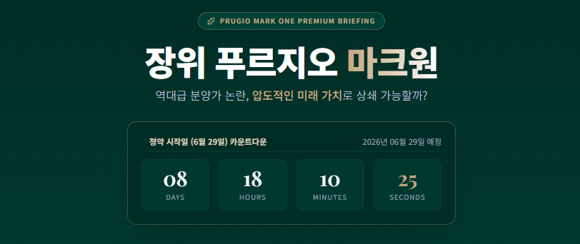 장위 푸르지오 마크원
